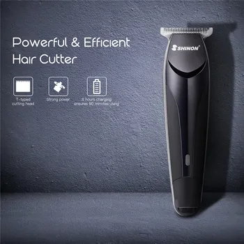 

USB Rechargeable Electric Hair Trimmer T-typed Blade Hair Clipper 0.1mm Hair Cutting Machine Beard Trimmer Men Haircut Barber