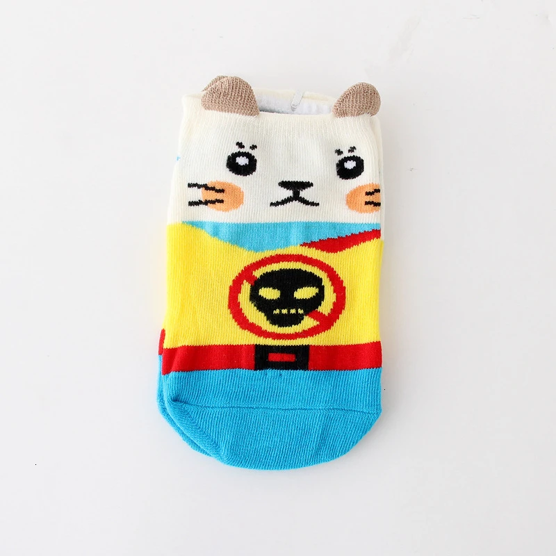 1Pair Children Socks Short Socks Cartoon Cotton Teenagers School Cartoon Girls Boys Kids Boat Girl Sock Student Socks