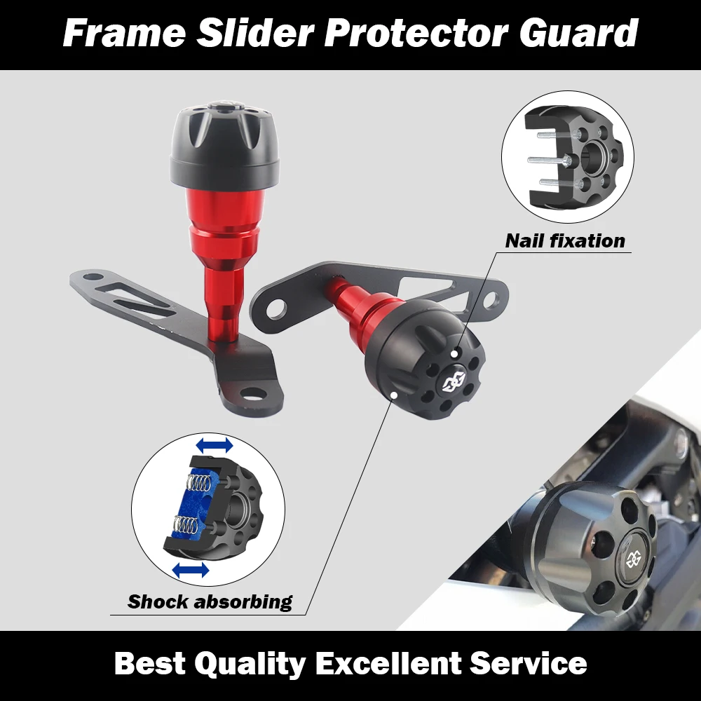 

Motorcycle Spring Luxembourg Falling Protection Frame Slider Fairing Guard Crash Pad Protector for BMW F900R F900XR F900 XR