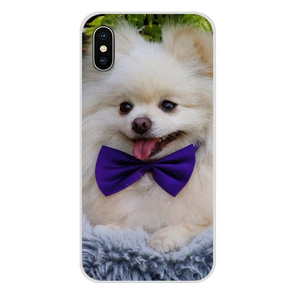 Pomeranian dogs для Apple IPhone X XR XS MAX 4 4s 5 5S 5C SE 6 6S 7 8 Plus ipod touch 5 6 Аксессуары чехлы для телефонов