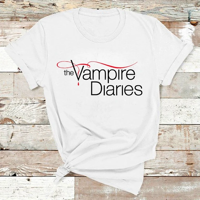 Women The Vampire Diaries T Shirt Summer Harajuku Tee Tops Girls  Comfortable Short Sleeve Cotton Tee Shirt Casual T Shirt - T-shirts -  AliExpress