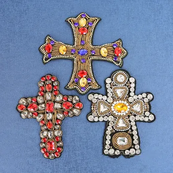 

Hand sewing heavy industry nail beads cross cloth stickers jewelry accessories diy apparel accessories