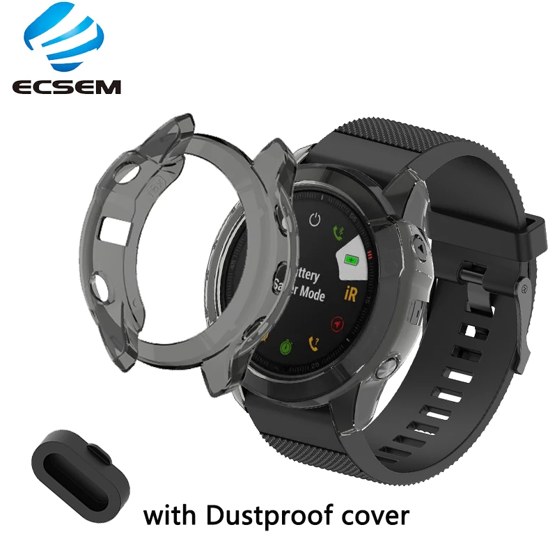 Защитный чехол для Garmin Fenix 6x аксессуары умных часов из ТПУ пылезащитный