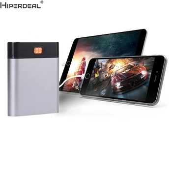 

HIPERDEAL External Battery Cell Power Bank 18650 Battery Charger 5V Dual USB 4X 18650 Case Kit Battery Box For Smart Phone
