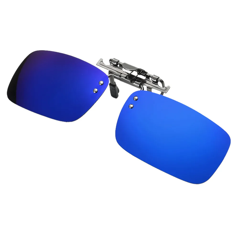 Съемные линзы ночного видения для вождения, Металлические поляризованные очки на клипсах, солнцезащитные очки для автомобиля, очки для водителя, анти-UVA UVB, солнцезащитные очки#3