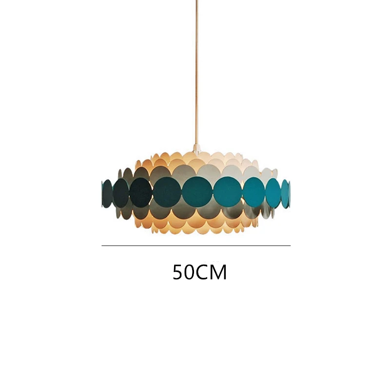Blue style 50CM Современные Люстры с дистанционным управлением, светодиодный светильник для гостиной, спальни, кабинета, оригинальное поверхностное крепление, декоративные AC85-265V - Цвет корпуса: Blue style 50CM