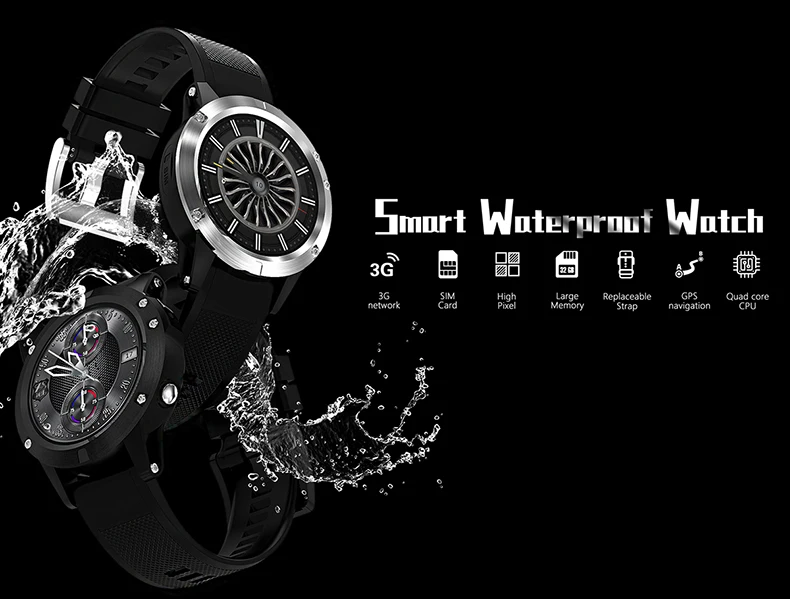 

2018 new J1 Flagship Smart watch Android 5.1 OS MTK6580 Quad Core 1GB+16GB 360*360 AMOLED Display 480MAH BRIM Smartwatch