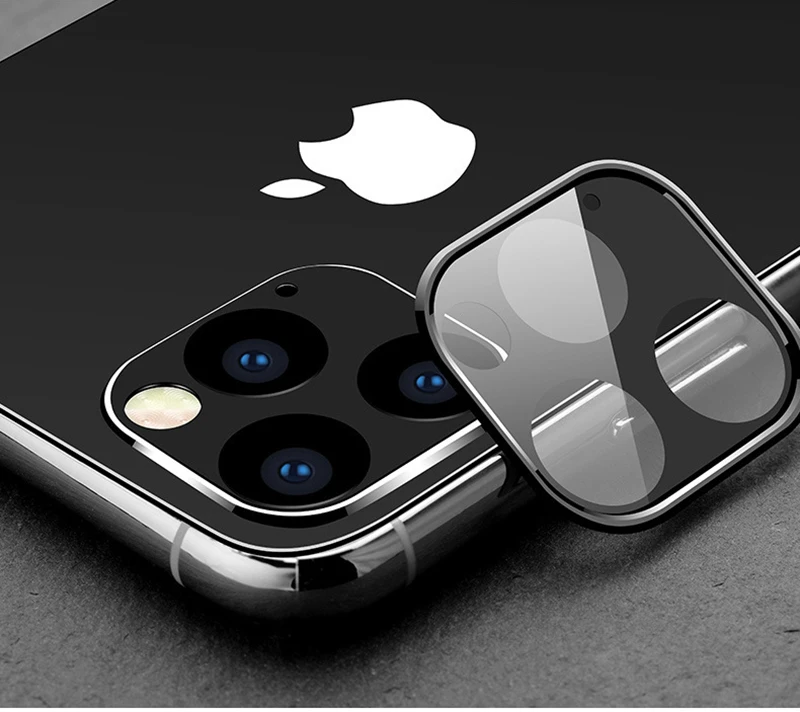 100 шт полное покрытие против царапин объектив камеры закаленное стекло для iPhone 11 Pro Max металлическое стекло защитная темно-зеленая пленка