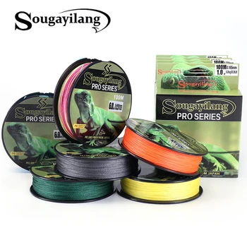 

Sougayilang New Braid Fishing line 100M 4 Strand Braided Fishing Line 12.2-57.1LB Multilament PE Braid Lines River Carp Fishing