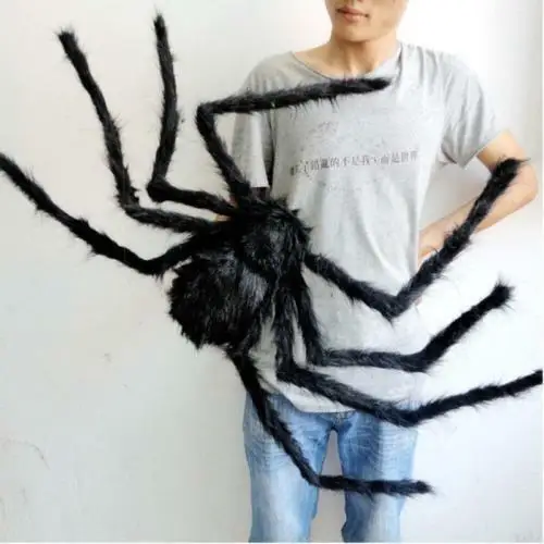 

Halloween Spider Decoration Haunted House Prop Christmas decorations For Home Black Giant 3 Size Multicolour style For Part