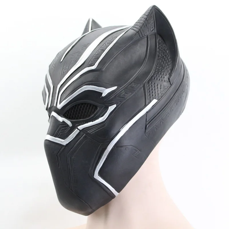 Superhero Black Panther Latex Masks 3 Vesions High Quality Fancy Dress Face Halloween Party Cosplay Accessories Props