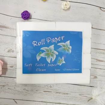 

8 Rolls Soft White Printed Toilet Paper Household Ultra Mild Bathroom Kitchen Paper 4ply Thickened Papel Higienico Wholesale