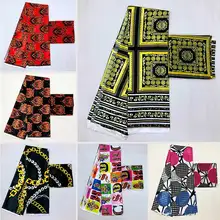 Горячая Gahna Стиль атласная шёлковая ткань с органзы Лента Африканский Воск дизайн! MA3712