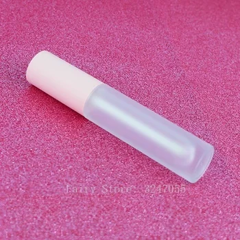 

1/2/5pcs 5ml Empty Lip Gloss tube pink cap lipgloss Plastic clear Frosted Lipgloss Tube packing Container Mini Lip Gloss Bottles
