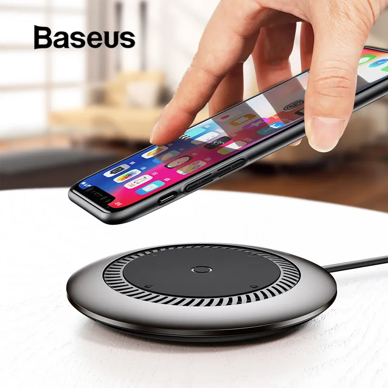  Baseus 10W Qi Wireless Charger for iPhone X XS MAX XR 8 Plus Fast Wireless Charging Pad for Samsung