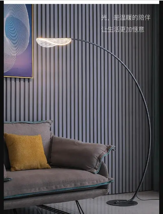 Lâmpada de Assoalho Simples e Moderno Nordic Sala Estar Criativo Sofá Borda Quarto Lâmpada Cabeceira Pesca Mesa Vertical 9 Luminárias de pé