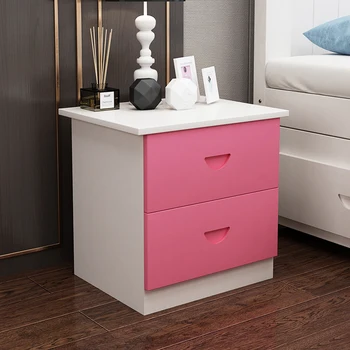 

Simple Bedside Cabinet Modern Receiving Small Mini Storage Solid Wood Bedroom Assembly Be