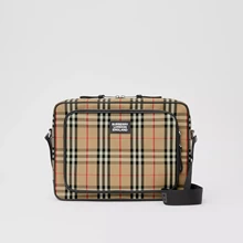 Сумки через плечо для мужчин, сумка-мессенджер для мужчин, Burberry, винтажная, клетчатая, хлопковая Курьерская сумка-мессенджер для мужчин, 80230231