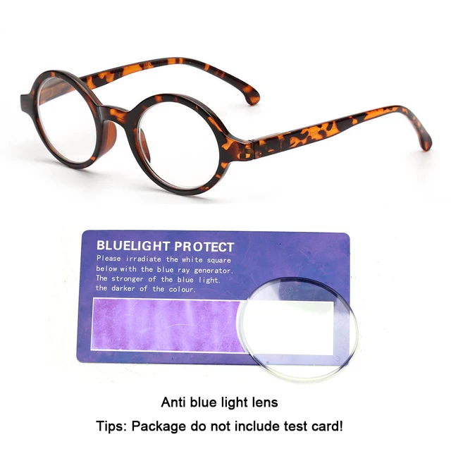 JM Spring Hinge Round Reading Glasses Women Men Diopter Magnifier Presbyopic Glasses Black +0.5 +6 anti blue light 2