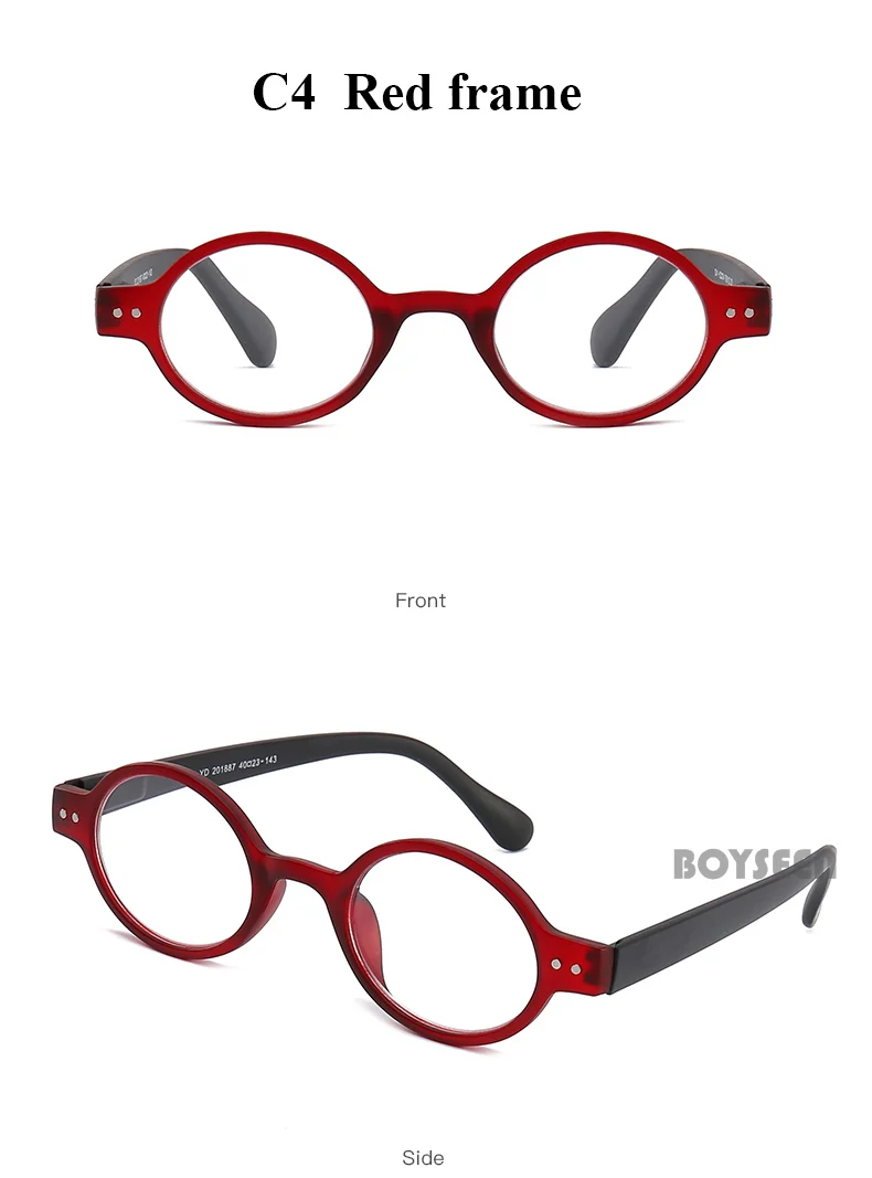 BOYSEEN Ovale Lesebrille Nahe Arbeitsbrille Kleiner Rahmen Hyperopiebrille Korrektionsbrille – Detail 12