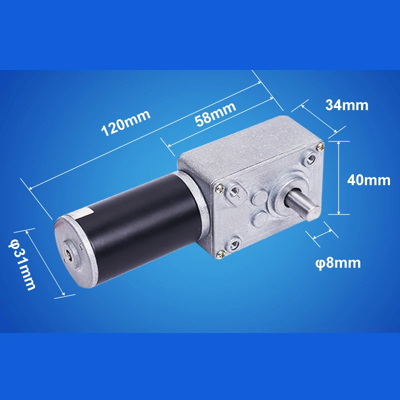 Турбинный червячный мотор-редуктор самоблокирующийся 12V24V микро DC мотор 4058GW DC мотор-редуктор маленький
