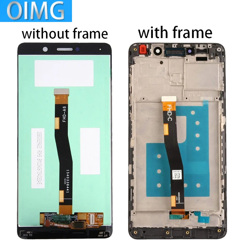 Écran LCD + Tactile De Remplacement Pour Honor 6X / Huawei Gr5 2017 / Mate 9 Lite - Noir - Neuf Sous Blister