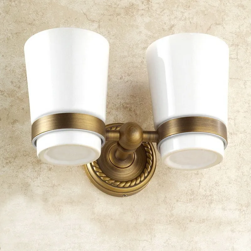 Toothbrush holder on Brass Wall old bathroom toothbrush bowl kd637