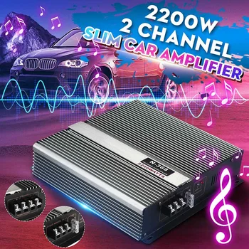 

12V 2200W 4CH Bass Car Power Amplifier Support 2 Speakers Vehicle Auto Audio Amplifier Stereo Amp Music Player