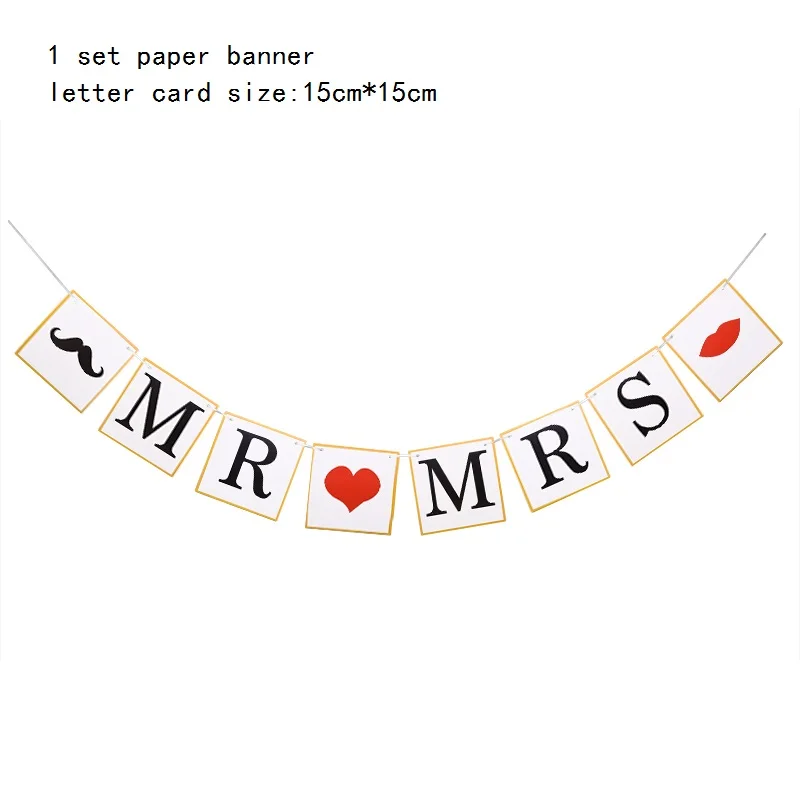 paper banner A Реквизит для свадебной фотосъемки, для команды невесты, чтобы быть любимой, реквизит для свадебного украшения, маски, Помолвочные принадлежности для вечеринки-девичника - Цвет: paper banner A
