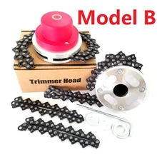 

Universal Aluminum Nylon Brush Mower Bump Spool Grass Trimmer 2 Lines Cutter Head Thread Line String Saw Grass Brush Mower