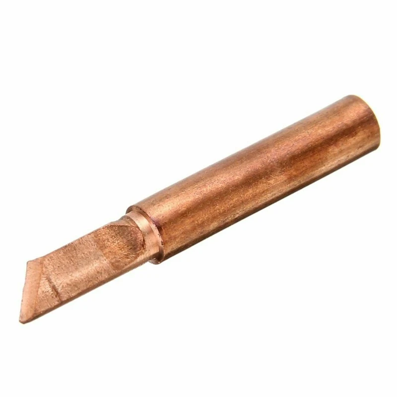 

High Quality Pure Red Copper Diamagnetic Solder Iron Tips 900M-T Lead-Free Lower Temperature Soldering Welding Tools for 907.913