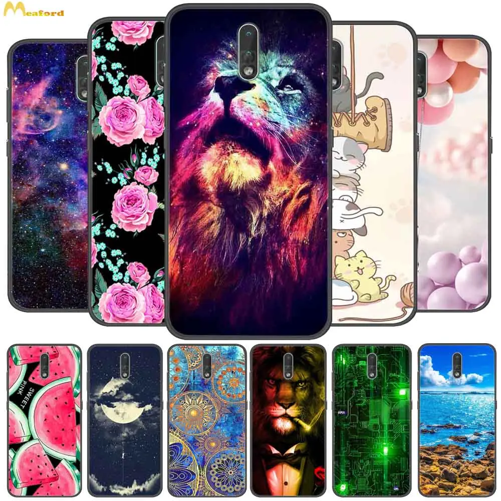 For Nokia 2.3 Case Phone Cover Soft Silicone Back for 2020 Nokia2.3 TA-1206 TA-1209 Black Bumper Coque Shell | Мобильные телефоны и