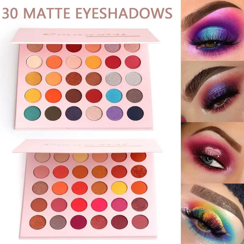 

Beauty Glazed 30 Colors Pearly Matte Eyeshadow Palette Makeup Palette Shimmer Pigmented Eye Shadow Maquillage