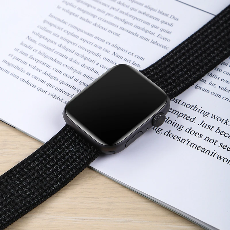 Ремешок для apple watch 5 44 мм 40 мм 42 мм 38 мм iwatch Series 3 2 1 нейлоновый спортивный ремешок для часов Браслет apple watch 5 4 band