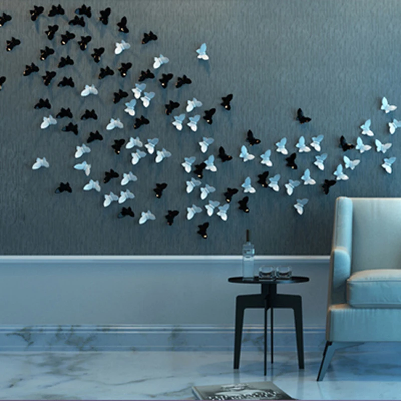 Креативные керамические настенные подвесные украшения в виде бабочек