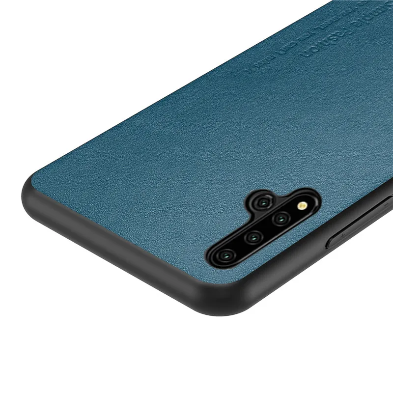 Кожаный чехол для huawei Nova 5 Pro, роскошный чехол из натуральной воловьей кожи Nova5 Pro, тонкий ТПУ противоударный чехол для huawei Nova 5 Funda