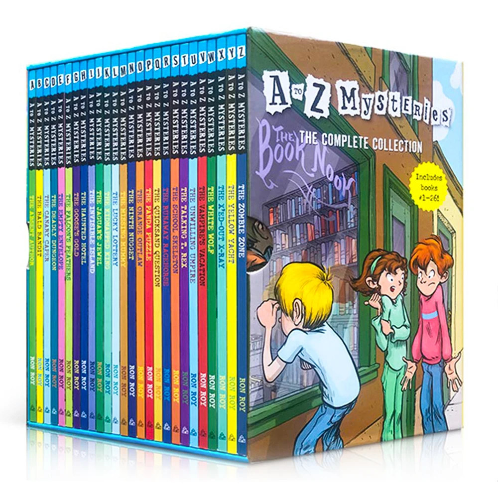 26 Books Set A To Z Mysteries Ron Roy Children Detective Reasoning Novel Children S Elementary Chapter Novels English Book Sets Aliexpress 26 Books Set A To Z Mysteries Ron Roy Children Detective Reasoning Novel Children S Elementary Chapter Novels English Book Sets Aliexpress