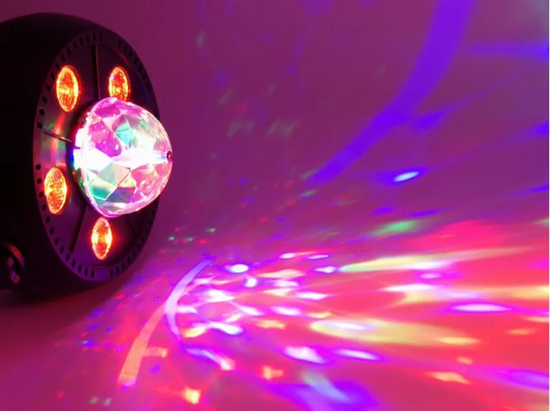 Стильный светильник-проектор 5*12 Вт, мини светодиодный светильник, вращающийся магический шар, вечерние светильник