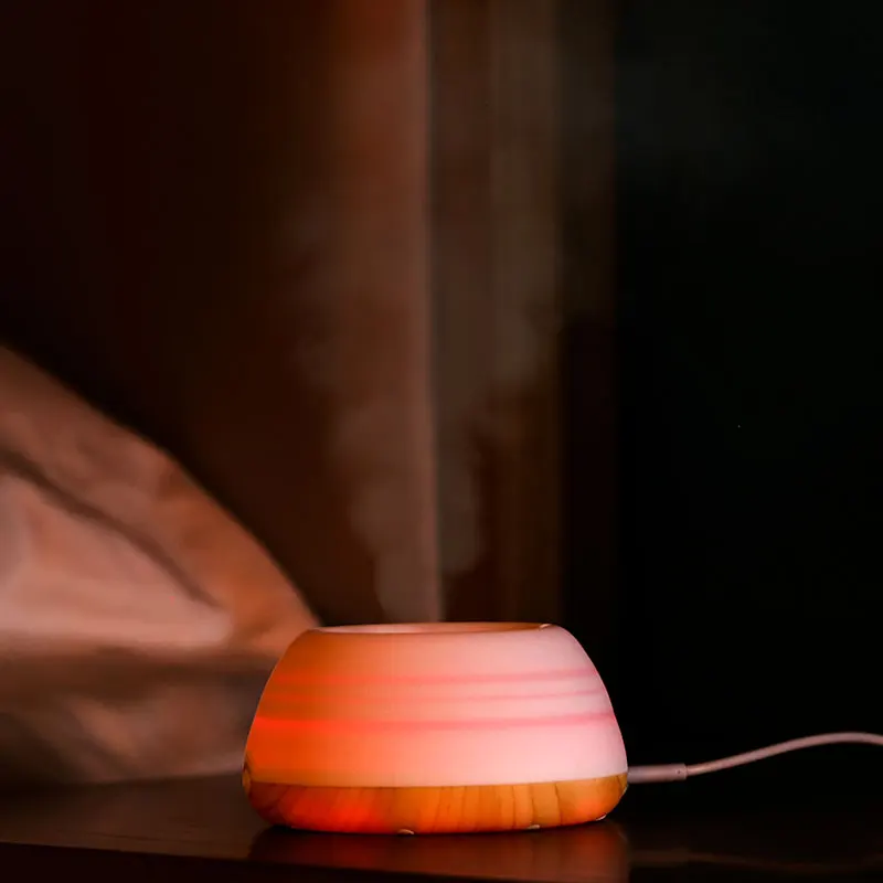 200MLSilicone складной увлажнитель воздуха Романтический мягкий силиконовый USB Арома диффузор портативный увлажнитель воздуха мини атмосферный ночной Светильник