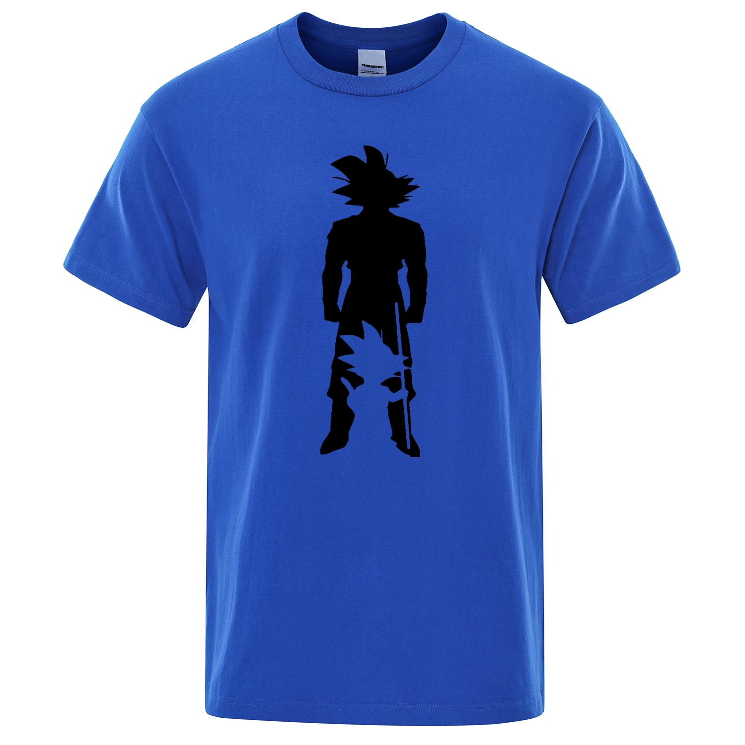 Летние новые футболки Dragon Ball Z, Мужская футболка с принтом из мультфильма, футболка «Goku», уличная одежда, высокое качество, хлопковые топы, мужские футболки - Цвет: blue 1