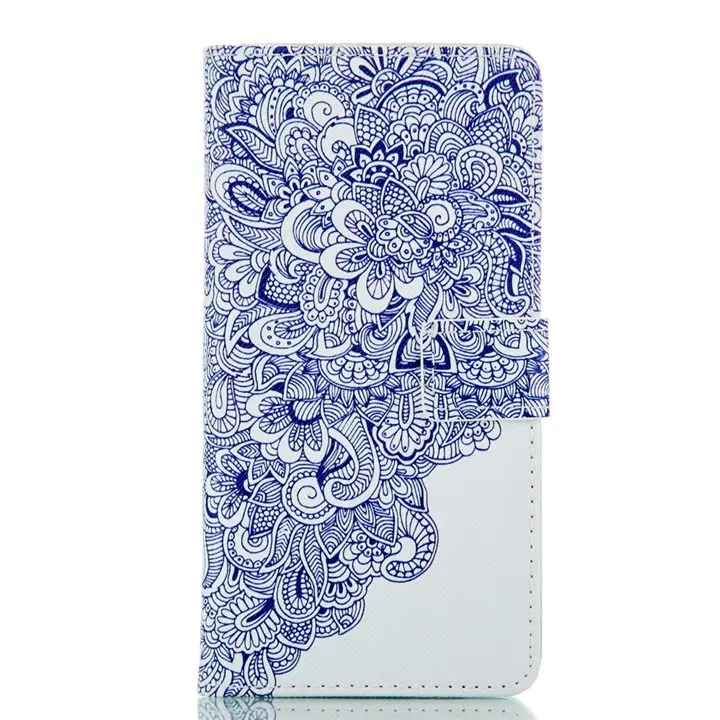Flower Ceramics Однотонный флип-чехол для телефона huawei P8 P9 Lite Mini ретро кожаный чехол DP04Z - Цвет: Flower Ceramics