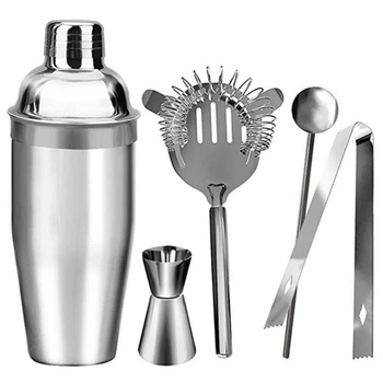 

Stainless Steel Cocktail Shaker Mixer Wine Martini Boston Shaker for Bartender Drink Party Bar Tools