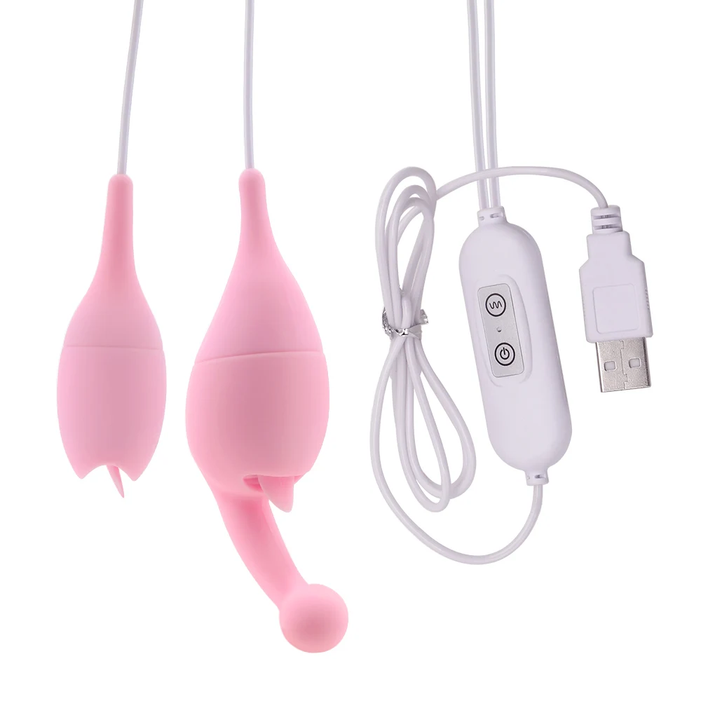 Tongvibrator met anale plug tepel clitoris stimulator massager_voghion.com