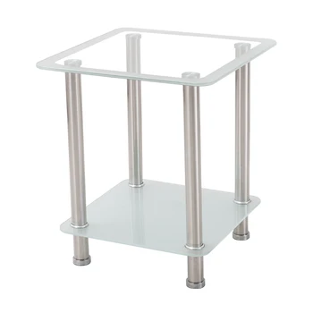 

Tempered Glass Mini Coffee Table Square Simple Modern Small Apartment Rental House Transformation Sofa Low Table