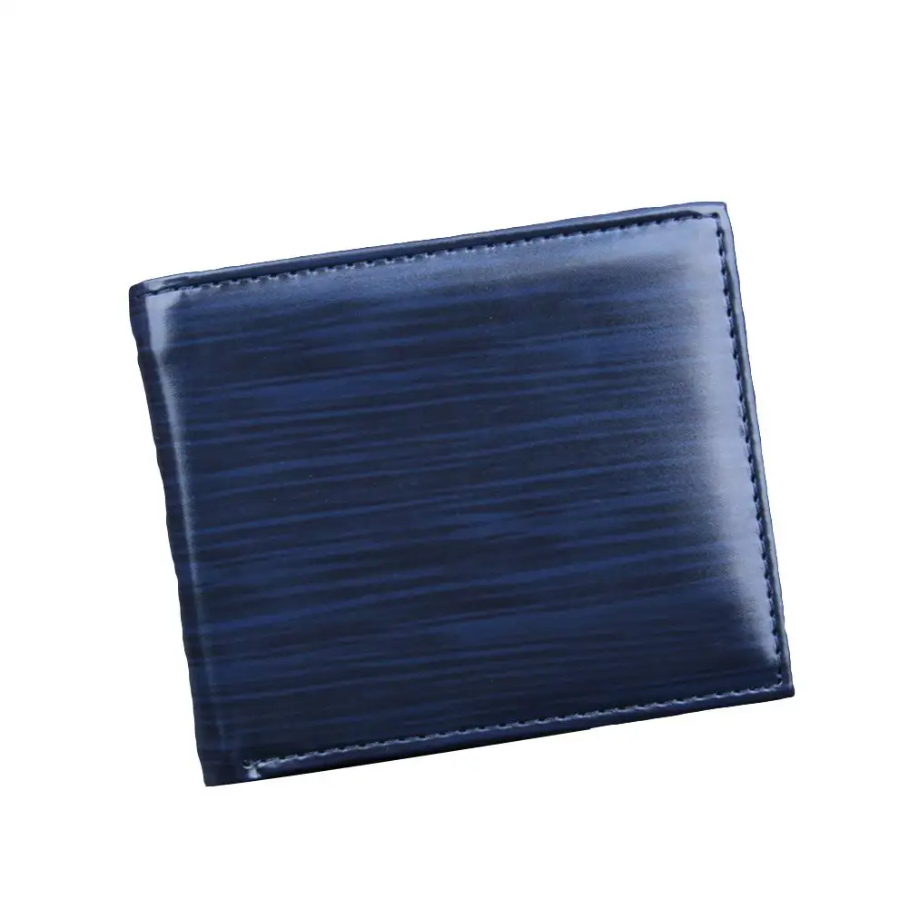 

Top 2019 Vintage Men Brand Luxury Wallet Solid Color Wooden Grain Multi Slots Faux Leather Short Male Wallet Purses Money Clip h