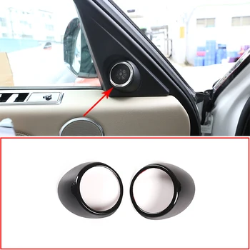 

ABS Black Car Audio Speaker Tweeters Horn Ring Trim Sticker For Land Rover Range Rover Vogue 2018-2020 Car Accessories Interior