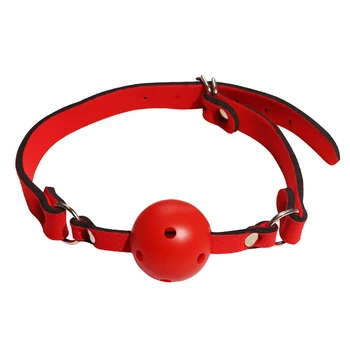 Gag Balls BDSM Bondage Restraints Open Mouth Breathable Sex Ball Harness Strap Gag Sex Toys For Couple Accessories Collar 2