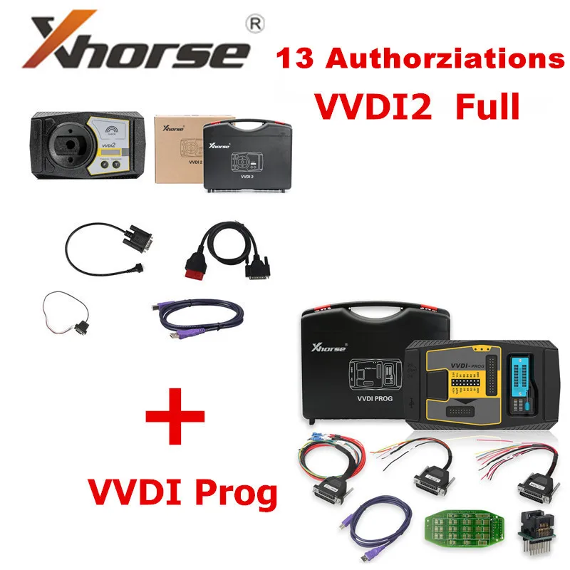 Оригинальный Xhorse V6.6.6 VVDI2 полный ключевой программист с 13 разрешениями плюс V4.8.8 VVDI