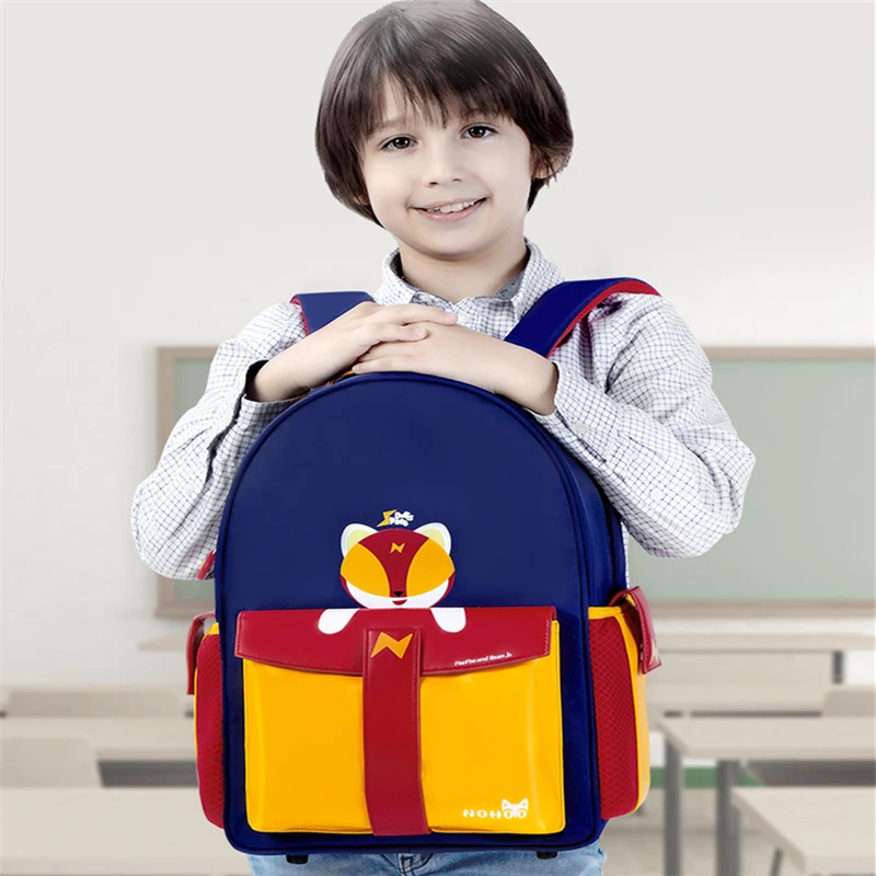 Nohoo new bag large capacity waterproof polyester PU protection spine mochila sac a dos enfant 7-12 year old Children's backpack