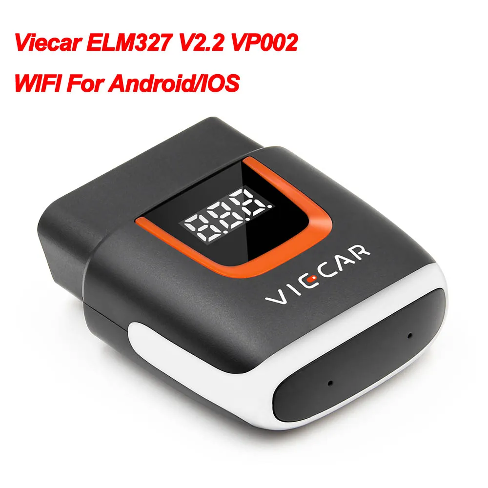 VP002 Viecar ELM327 V2.2 OBD2 считыватель кодов Bluetooth 4,0 wifi usb type-c для Android/IOS сканер ELM 327 OBD 2 Автомобильный диагностический автоматический инструмент - Цвет: VP002